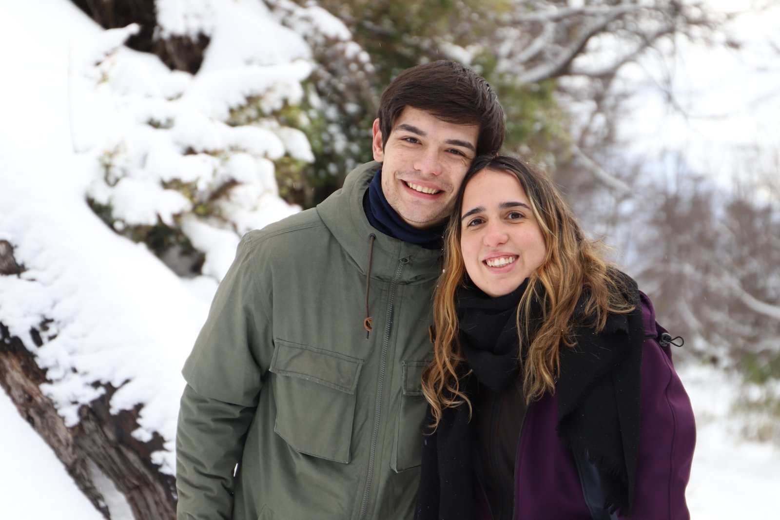 Agustina y Tomás fundadores Terramar Patagônia Bariloche nieve