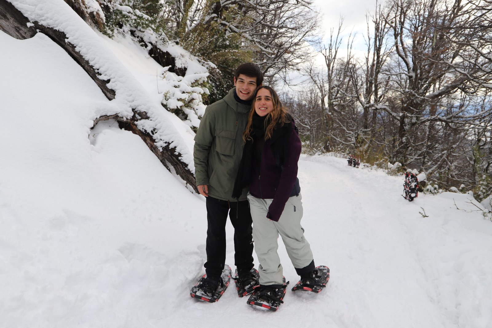 Agustina y Tomás fundadores Terramar Patagônia Bariloche nieve